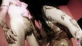 Naughty Brunette In Lingerie And Heels Gets Oiled Up For Cowgirl Riding And Doggystyle Fucking