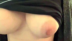 italian milf artemisia love with big tits does solo bouncing in slow motion close up