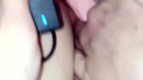 sexysassy feels intense passion riding her wild sex machine to orgasm