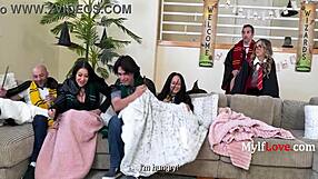 I love how this skinny milf in Potter cosplay costume gets wild with elder wands parody action.