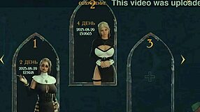 In this 3d hentai animation a curvy nun gets fucked on the altar with anal double penetration gangbang creampie and squirting in taboo temple scene. Monster cocks dominate her big tits and fat body.