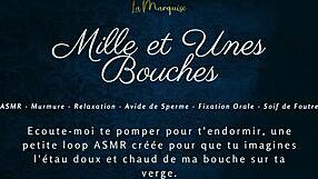 Mille et unes bouches - french asmr blowjob with dirty talking!
