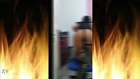 Furniture assembler pounding curly Brazilian housewife hard!