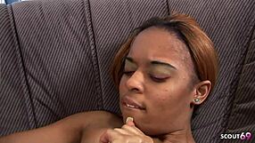 Come here, you big black cock best friend, fuck this ebony step-sister hard while we're home alone.