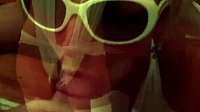 Hot Blonde Slut In Bikini And Glasses Drains Every Drop Of Jizz