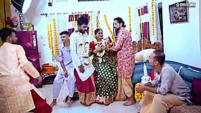 Свадьба Судиды превращается в дикий гангбанг с пятью мужьями, трахающими ее в полном фильме - от невесты к групповой шлюхе