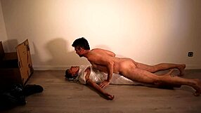 Unexpected package arrives with a fully nude girl emerging from the box, ready and waiting just for my personal enjoyment.