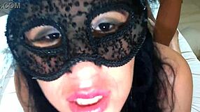 Married girl boldly fulfills her fantasy with two hard cocks filling her eager mouth