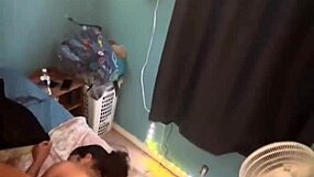 Curly latina babe with big ass bends over for big black cock doggystyle fucking after winning card game