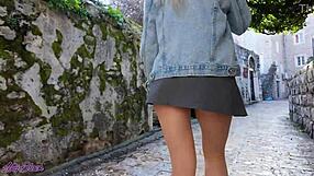 เดินเล่นโรแมนติกกลายเป็นเลวด้วยรีโมทวิเบรเตอร์สั่นลึกในหีเปียกของฉัน