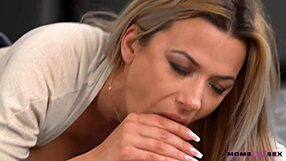 Shalina Devine Cums Twice in Blonde Blowjob Creampie for Stepmother Action!