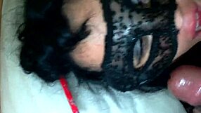 Married girl boldly fulfills her fantasy with two hard cocks filling her eager mouth