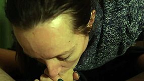 Mouth Overflowing With Huge Cum Load After Wet Blowjob!