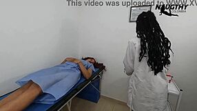 I take my cute Colombian patient bent over in doggystyle. She has a beautiful vagina for rough Latina fucking.