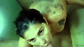 I gave my husband a blowjob, he came hard and passed out, then I went out to suck other cocks and get facials at the club 😈