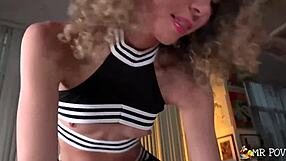 allie addison teases with her panties then rides that huge daddy cock hard