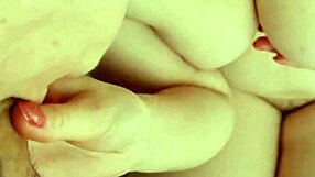 Teasing with a hot handjob until huge cum explodes all over my soft boobs