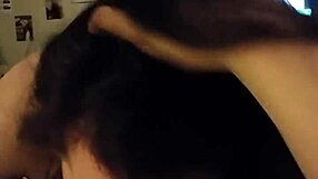 Oh man, this BBW girlfriend is deepthroating my cock like a pro while we're fucking at home