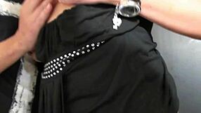 He told my cuckold how kinky your milf wife is with big natural tits in lingerie can I borrow her