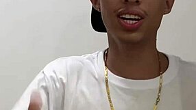 Caught Brazilian taking shower and went down on bareback pussy eating