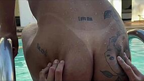 ana miller e ktal em fodendo na piscina