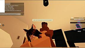 Intense Roblox Session With Rough Doggystyle And Cum Filling From Big Black Cock