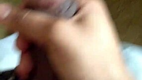 Detailed view of massive big black cock from Twitter user Carameldick in amateur solo masturbation. Monster size shines in close-up action.