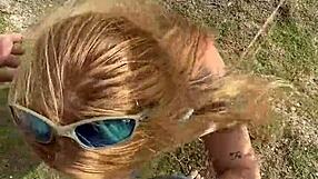 BLONDE MARRIED PAULISTA GIVES IT TO CARIOCA LOVER ON BEACH!