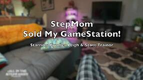 I sold my gamestation but step mom makes up for it in this taboo pov deepthroat blowjob