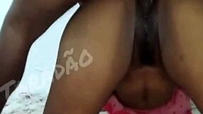 Amateur BBW Latina gets her hairy pussy and ass filled with cum in deepthroat session