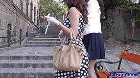 How does this lingerie lesbian handle getting fingered so deeply by a classy British milf in heels?