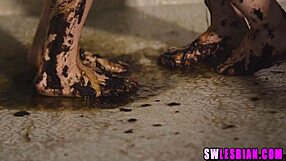 Mom has lesbian outdoor sex with a natural beauty licking tits