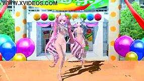 i love how hatsune miku colorful love project diva nude mod shows full nude big ass goddess boobs