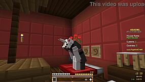 かわいい女の子がMinecraftレズビアンセックスアドベンチャーを楽しむ！