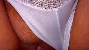 Wow, check out this athletic Colombian babe with big natural tits getting the best close-up vagina licking with lots of saliva in pov! She's in jeans and panties outdoors.