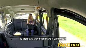 Fake taxi euro babe with sweet ass rides big cock, giving blowjobs and doggystyle in backseat 😘