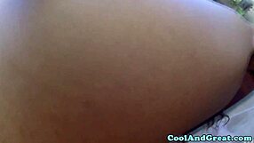 Petite Blonde Babe in Lingerie Films Herself Bent Over Doggystyle Fucking in Stockings