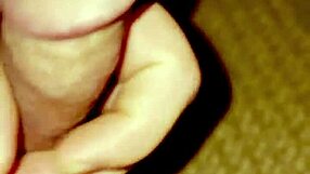 What happens when solo male gets hard in close up pov action?