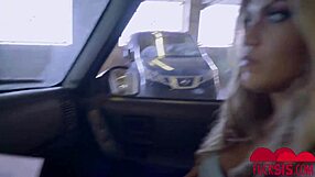 nicole, you're stealing secrets for stepsis, bending over in the car while i spank that big ass