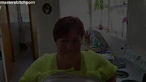 Kiwi Milf Sub Slurps Wine Spill From Master In Dirty Fetish Play With Piercing And Tattoo