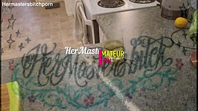 Kiwi Milf Sub Slurps Wine Spill From Master In Dirty Fetish Play With Piercing And Tattoo