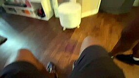 Two eager sluts team up to devour one massive black cock in a steamy college blowjob session