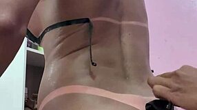 story of before and after tanning with the machine ready just come