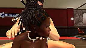 Can Ebony Slut Anthea Handle Banging in Her 1st Porn Gangbang?