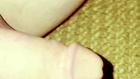 What happens when solo male gets hard in close up pov action?