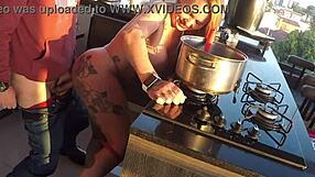 i feel so aroused during this sensual kitchen photoshoot turning into creampie sex with the assistant