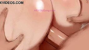 Tits besar MILF didominasi dalam POV hentai dengan anal hardcore dan jeritan creampie