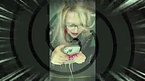 Dominant Femdom Boss Inspects Sissy Bimbo in Office with Glasses and Intense Jerk Off Instructions