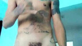 Magrinho showing his good toy in the living room at home