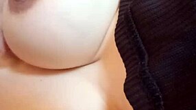 Excited Pregnant Slut with Huge Nipples